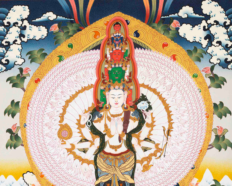 1000 Armed Avalokiteshvara | Religious Artwork | Wall Decors