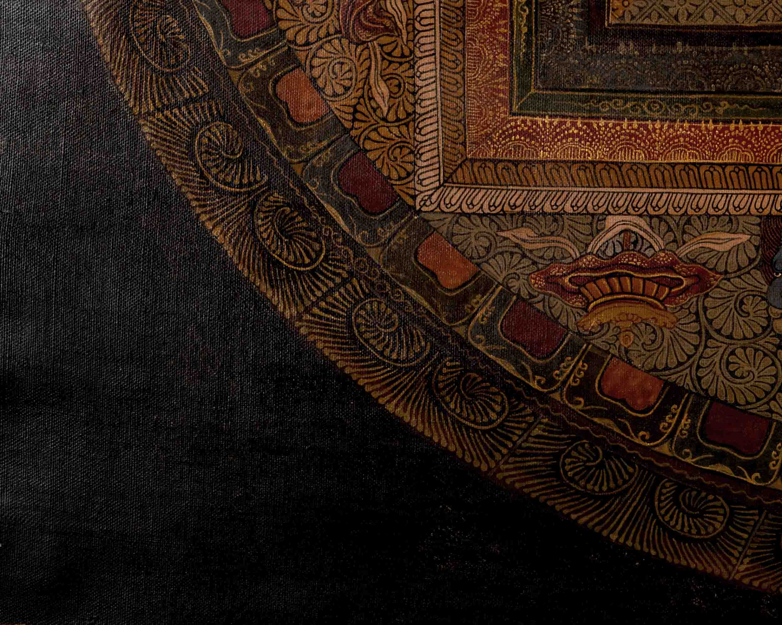 Amitayus Buddha Mandala | Traditional Tibetan Thangka | Wall Decors