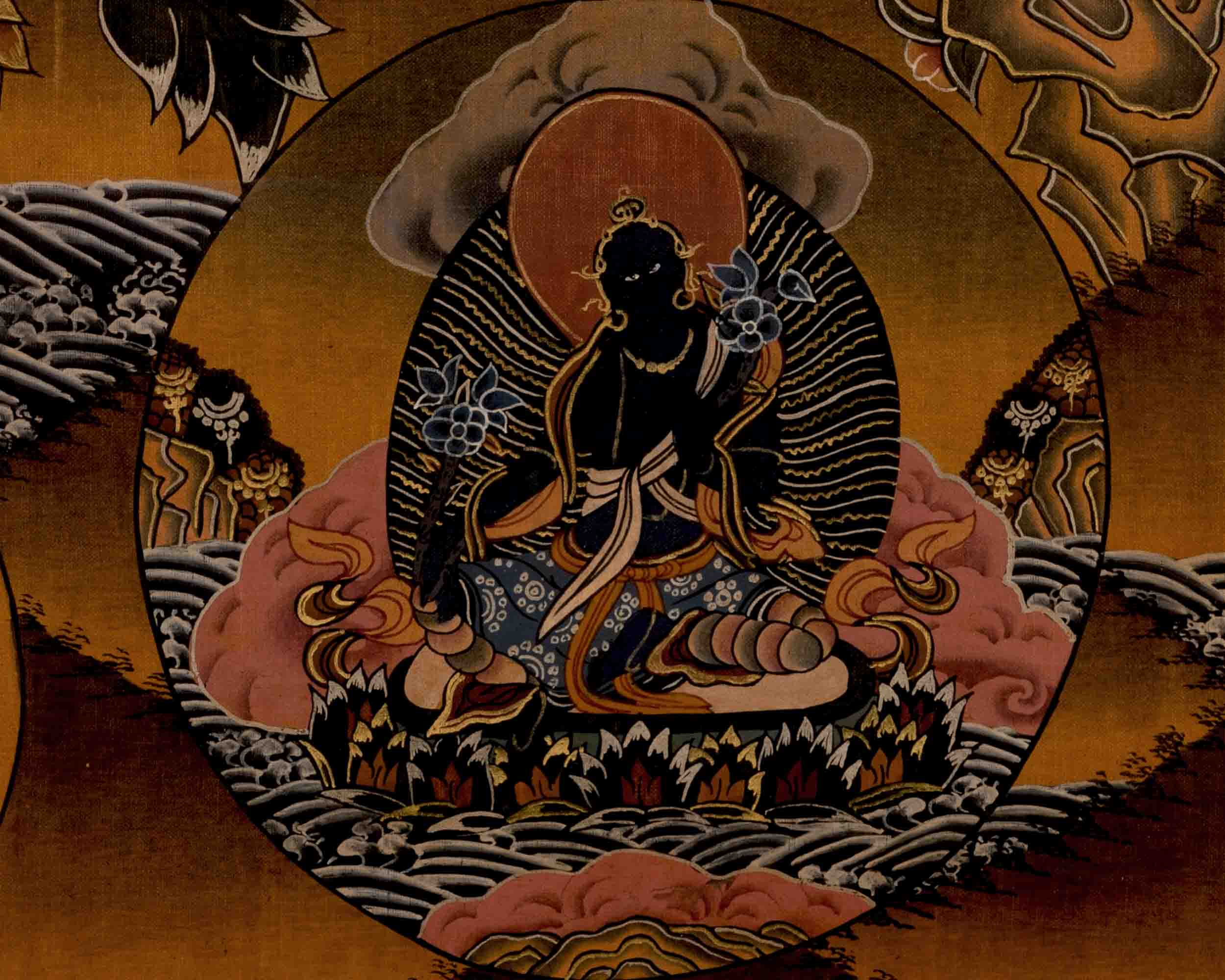 Shakyamuni Buddha Thangka | Religious Handpainted Art | Wall Decors