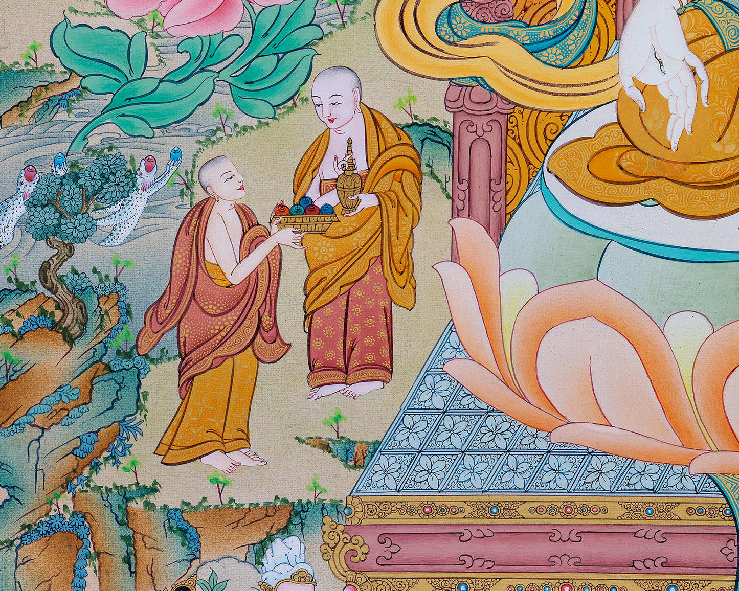 White Tara Thangka, High Quality Tara Thangka Print