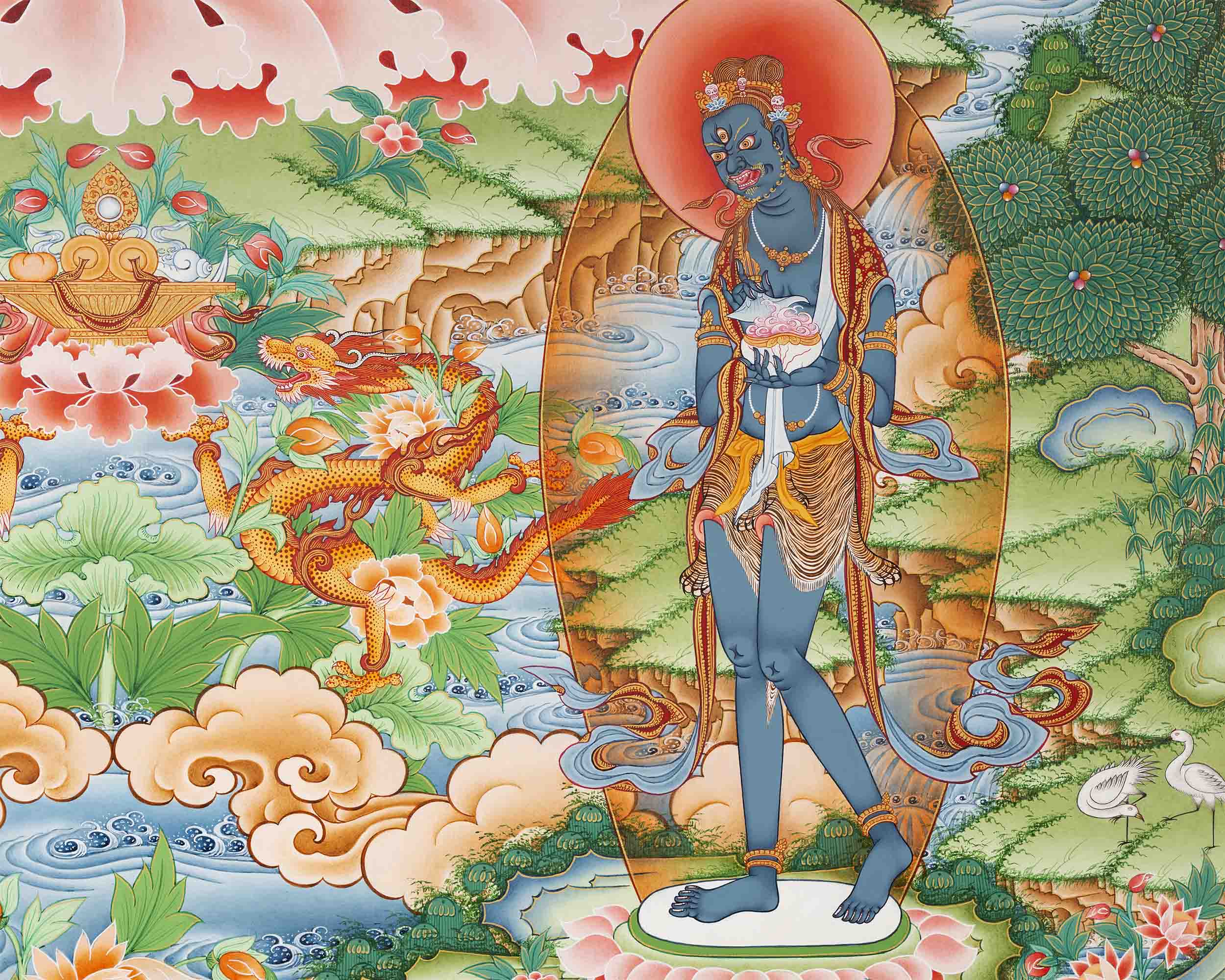 White Tara Print | Traditional Buddhist Art | Wall Decors