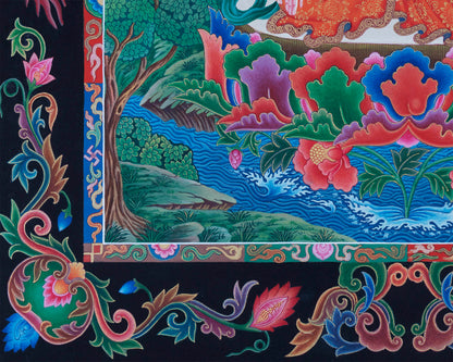Tibetan Green Tara | Newari Paubha Art of Mother Tara