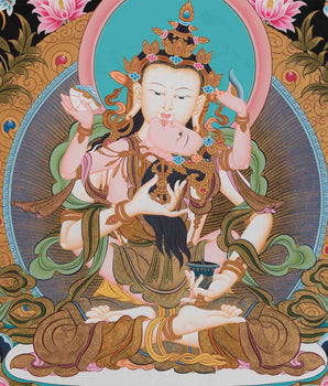 Dorje Sempa Print | Vajrasattva Thangka Print | Wall Decorations