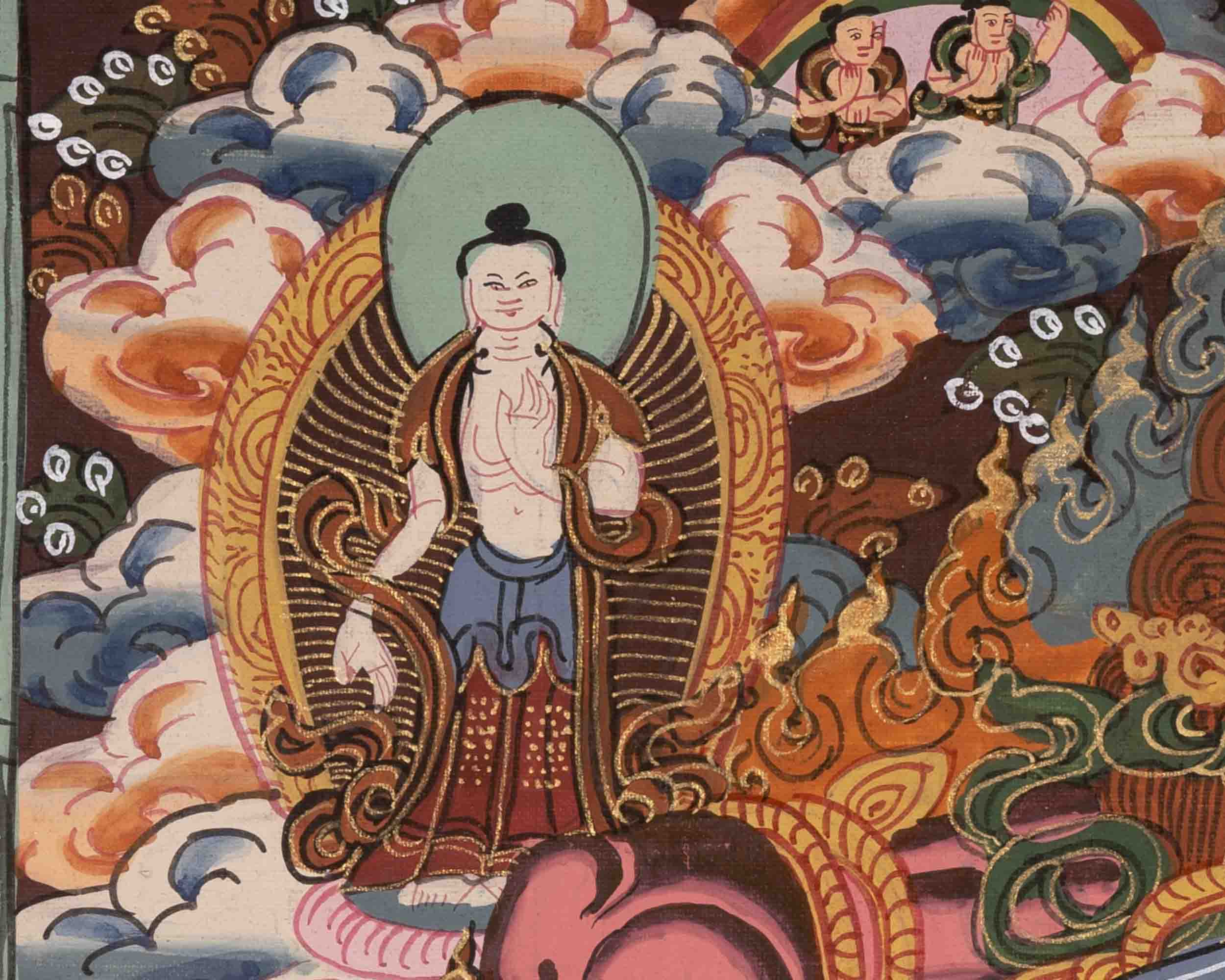 Wheel of Life Buddhist Painting | Traditional Thangka | Wall Decors