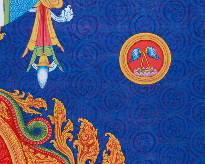 Buddha Vairocana Thangka Print | The Adibuddha Artwork | High Quality Digital Print