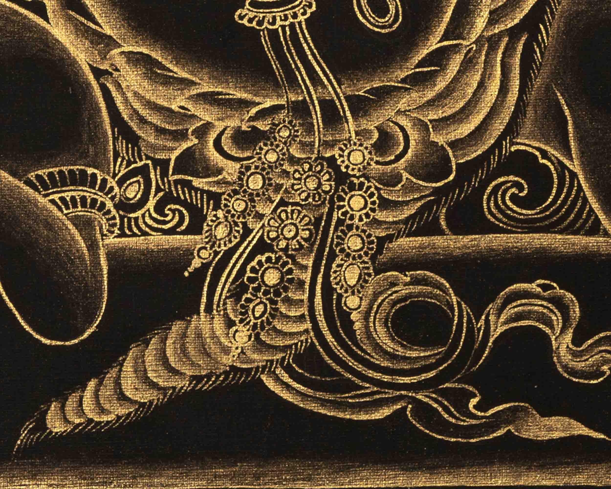 Vajrapani Thangka | Religious Buddhist Artwork