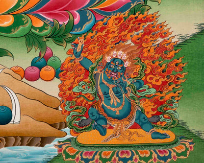 Avalokiteshvara Chengrezig | Traditional Tibetan Thangka | Wall Decors