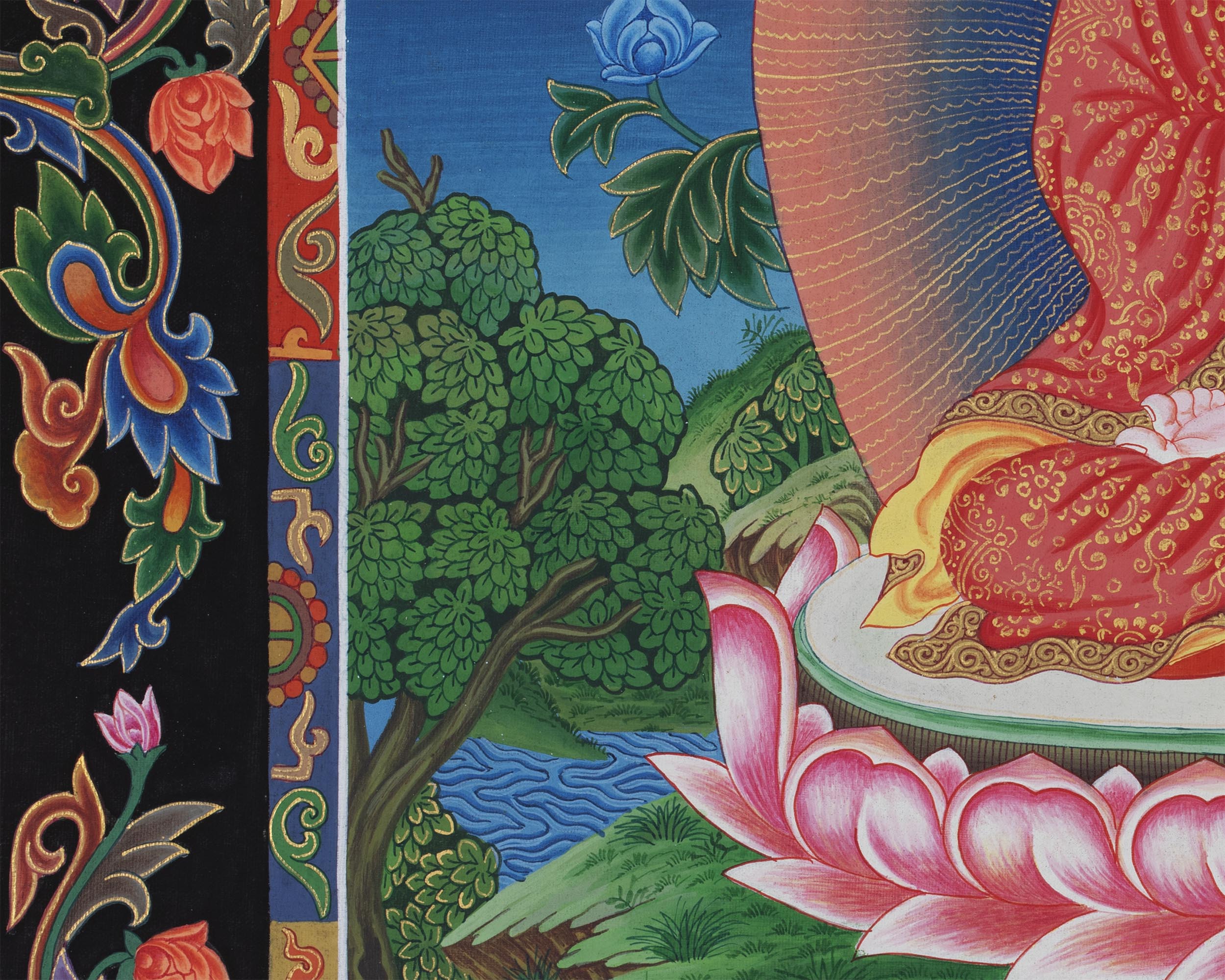 Vairochana Buddha | Thangka Print | Wall Decors