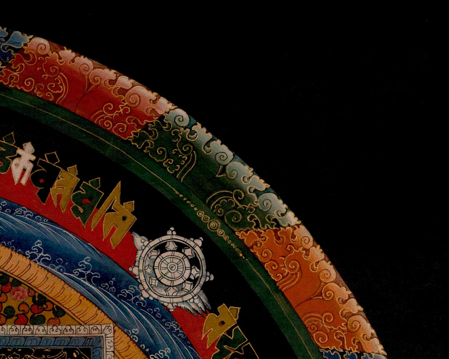 Kalachakra Mandala | Traditional Tibetan Thangka | Religious Wall Decors