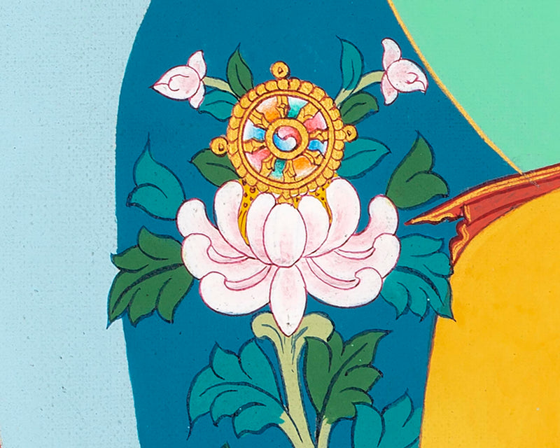 Maitreya Buddha Thangka | Tibetan Buddhist Deity | Himalayan Thangka Paintings