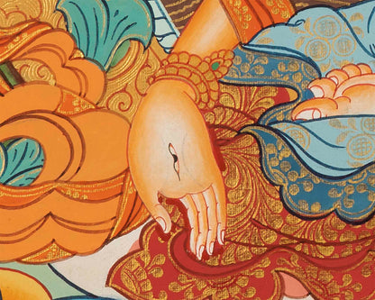 Quality White Tara Thangka | Traditional Buddhist Wall Hanging