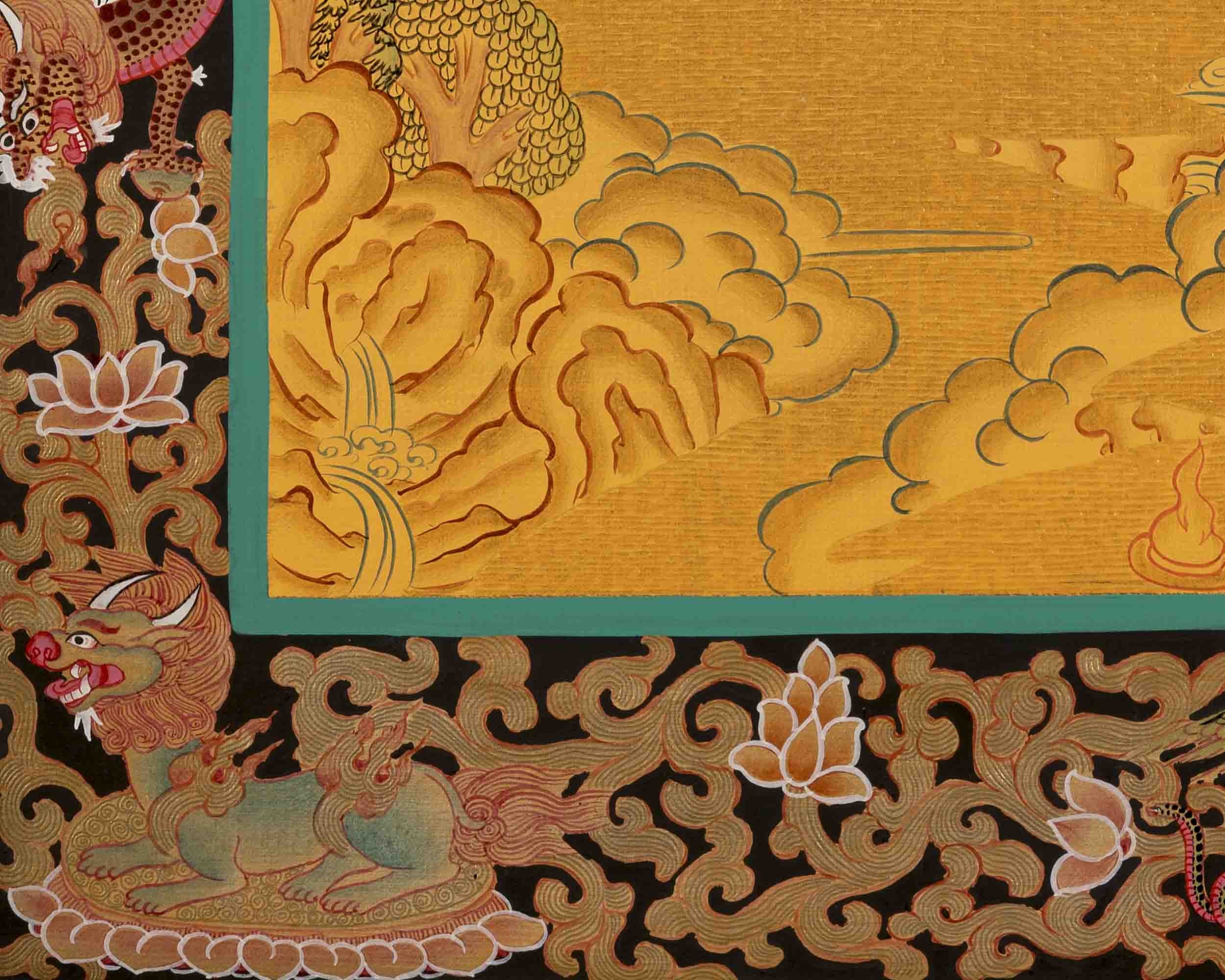 Vajrapani Thangka | Wall Hanging Canvas Art