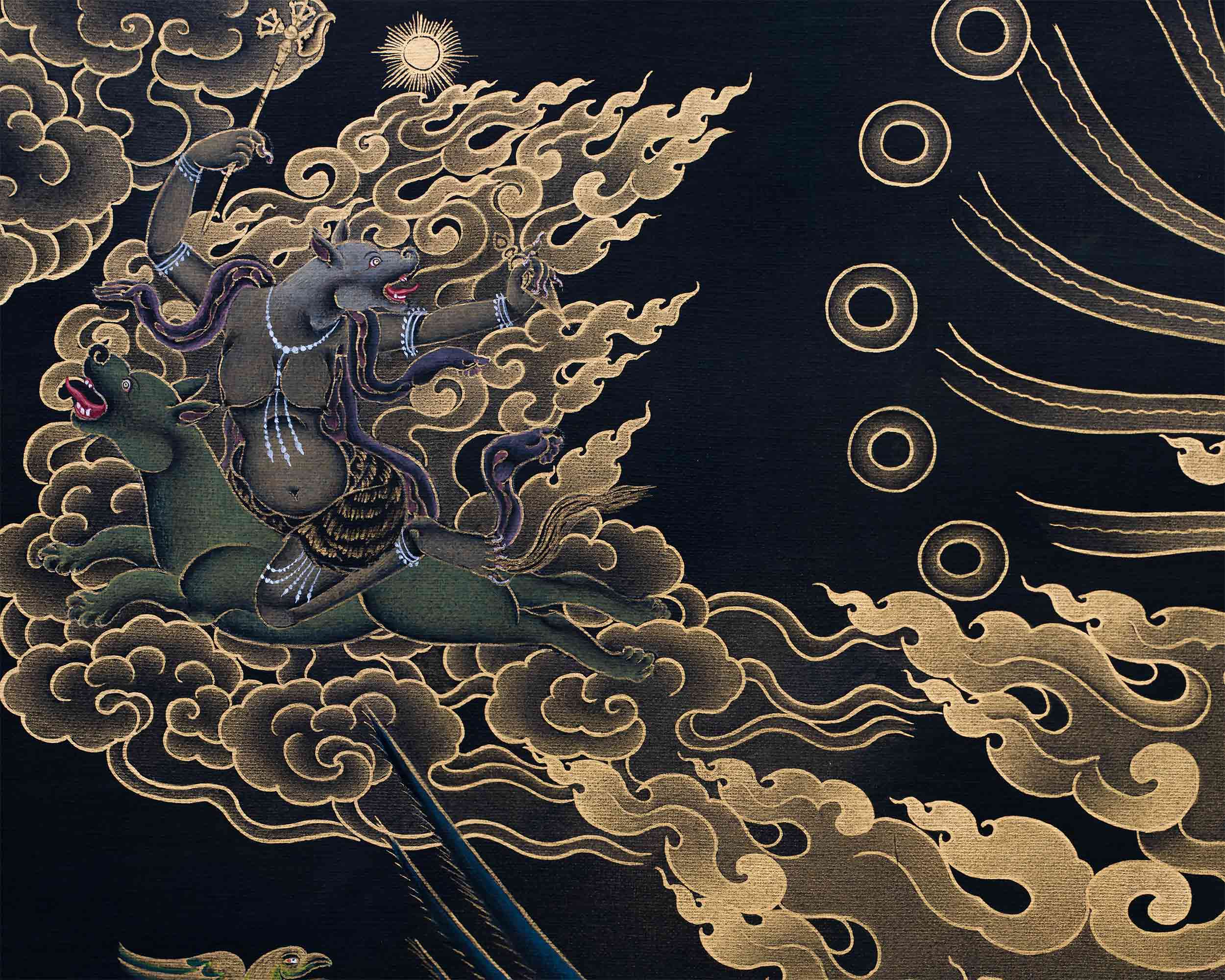 High Quality Vajrakilaya Consort Thangka Print | Giclee Print for Spiritual Growth