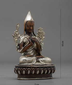 Mini Tsongkhapa Figurine | Copper Made Buddhist Sculpture