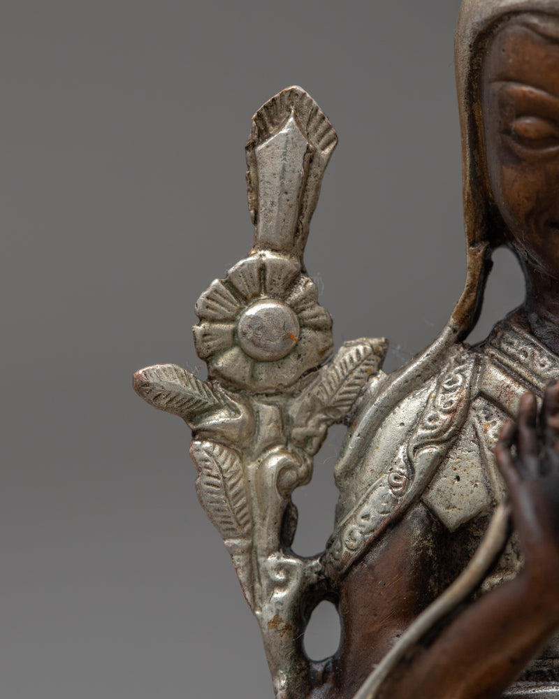Mini Tsongkhapa Figurine | Copper Made Buddhist Sculpture