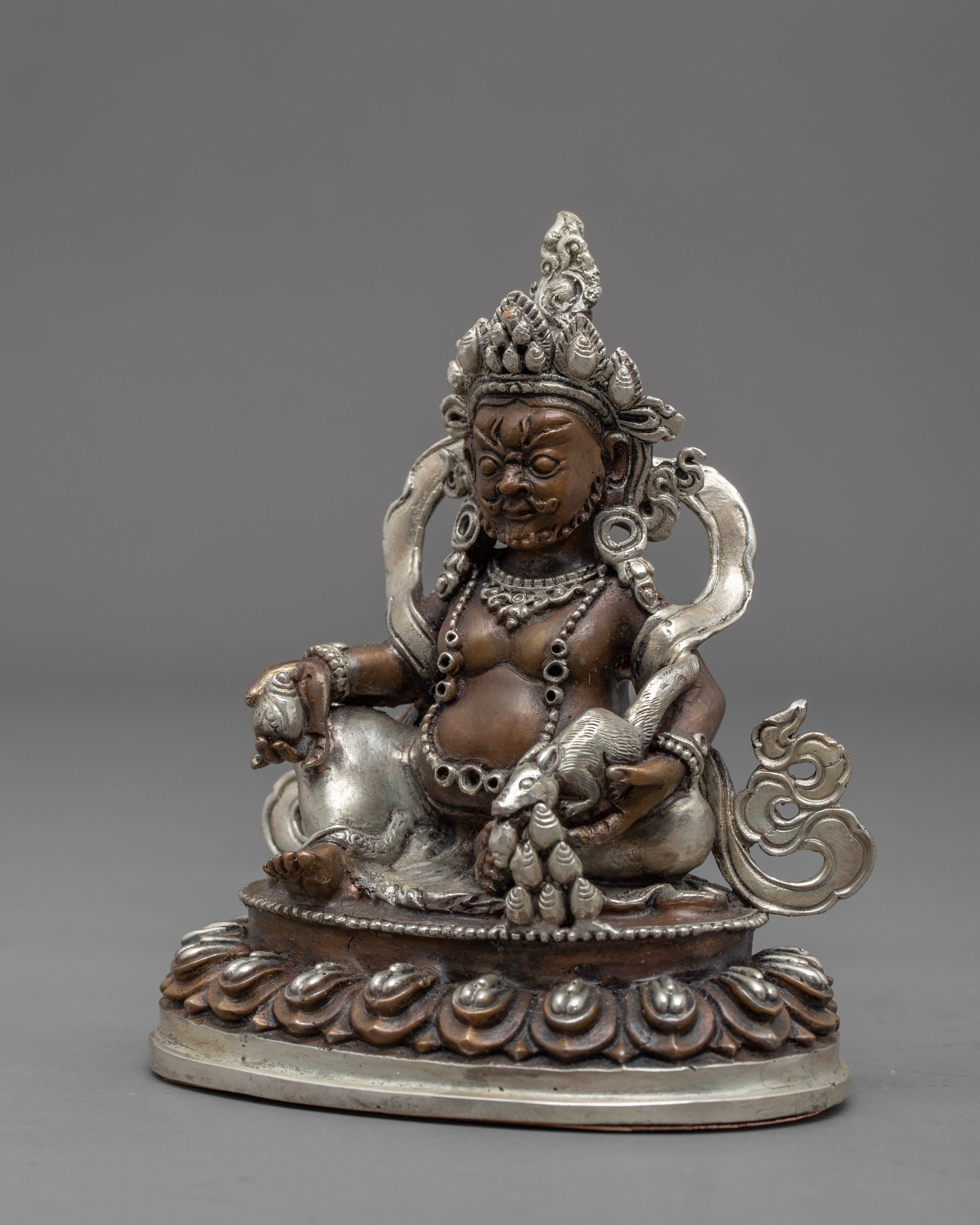 Handpainted Mini Buddha Statue | Jambala Sculpture for Room Decor