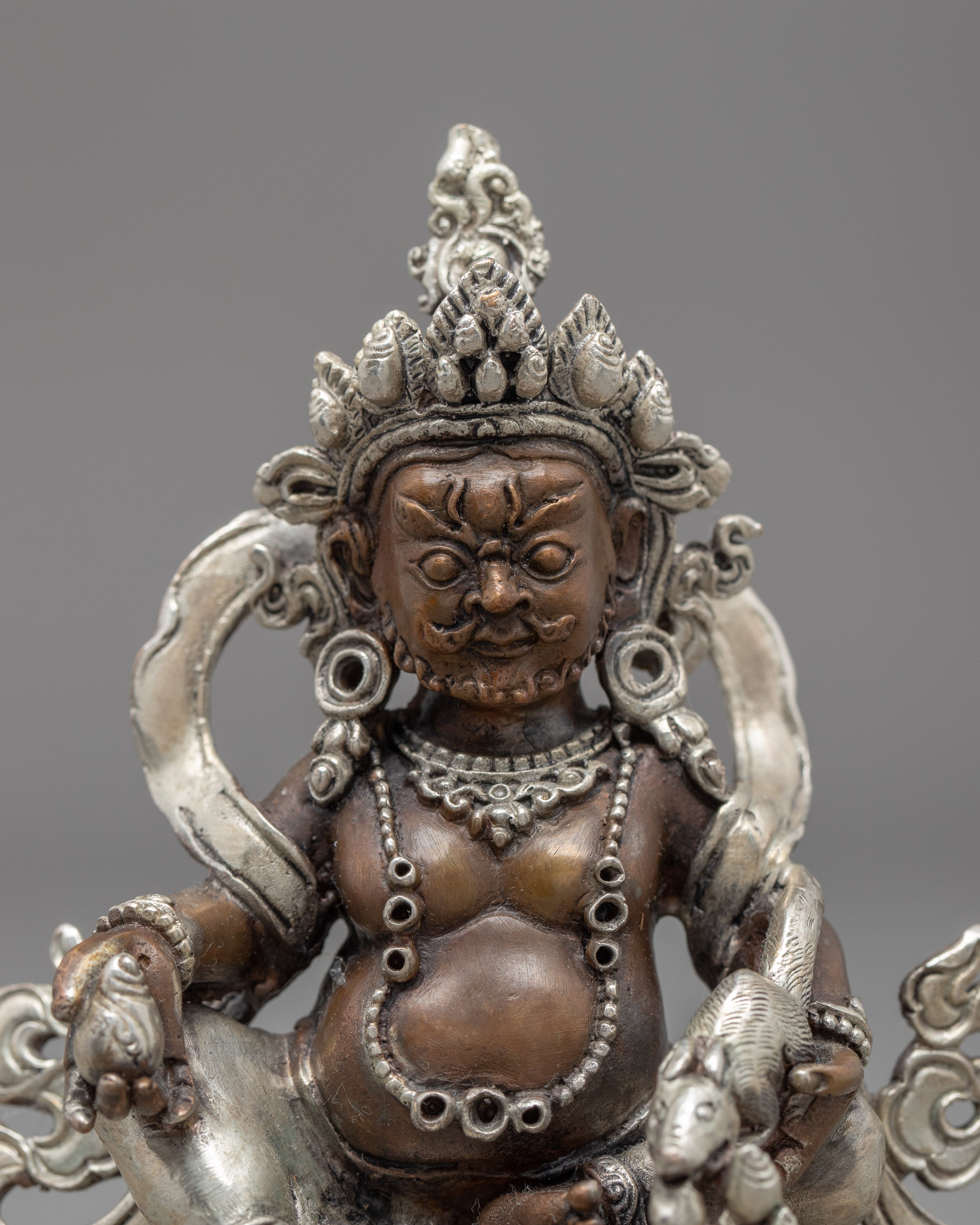 Handpainted Mini Buddha Statue | Jambala Sculpture for Room Decor