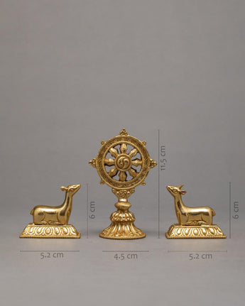 Dharma Wheel and Two Deer