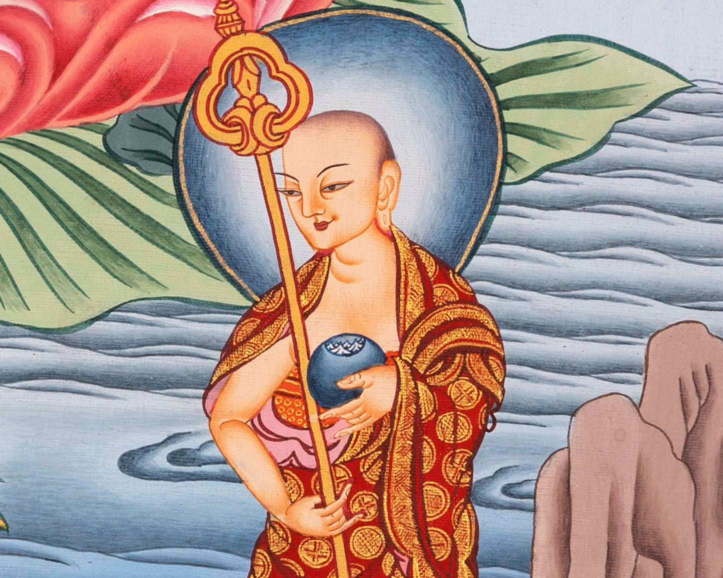 Bhaisajyaguru Thangka | Original Hand-Painted Tibetan Art