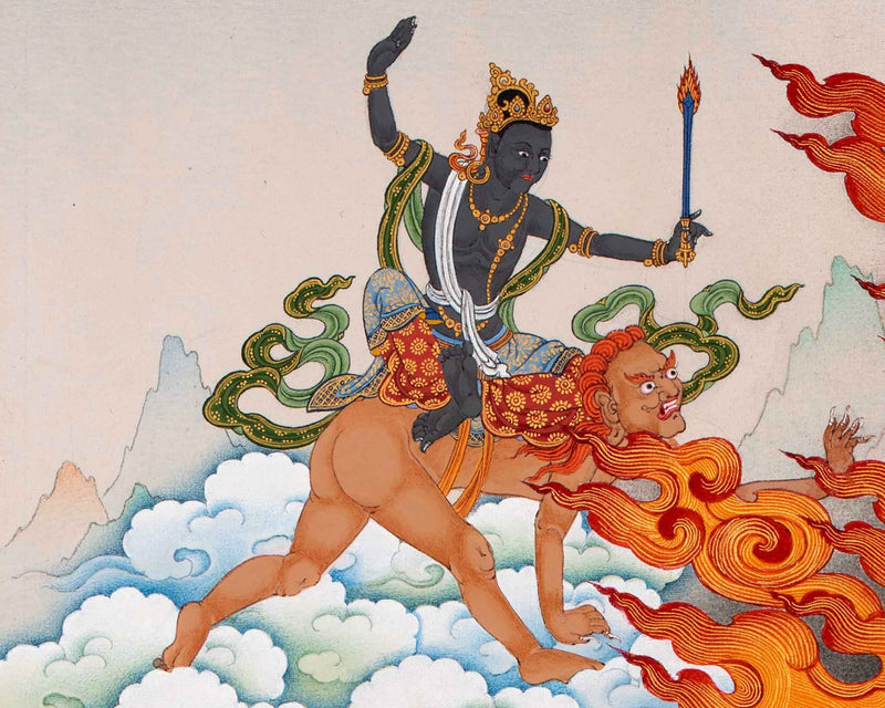 Yamantaka with Others | High Quality Thangka Print