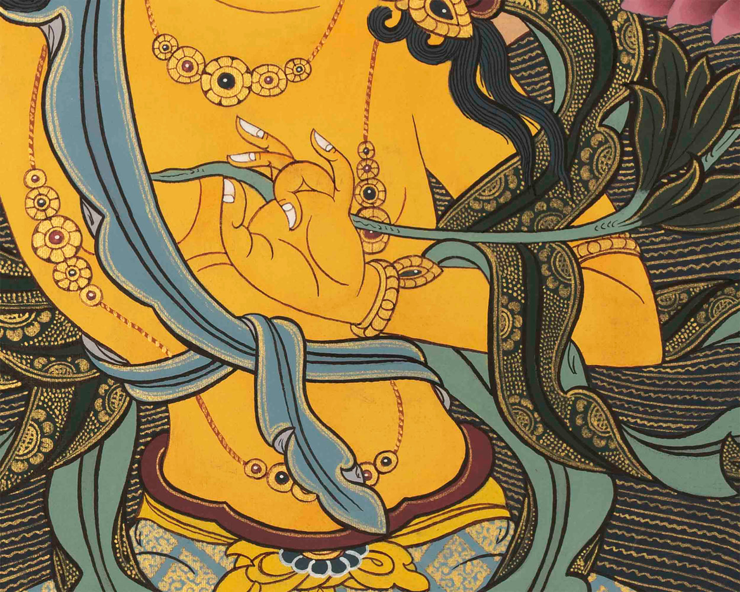 Manjushri Buddha Thangka | Tibetan Buddhist Bodhisattva