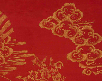 Manjushree Thangka | 24K Gold Style  Painting | Religious Wall Decors