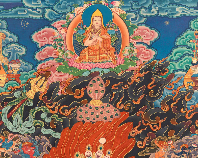 Hand-painted Palden Lhamo Thangka | The Fierce and Protective Deity | Sacred Thangka Painting