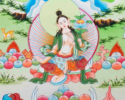 21 Tara Print | Tibetan Buddhist Painting | Wall Hanging Decors