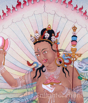 Niguma Yoga Thangka For Daily Practice | Traditional Buddhist Thangka Of Lady Of Illusion
