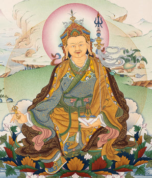 Guru Rinpoche | Padmasambhava Thangka | Hand Painted Tibetan Painting