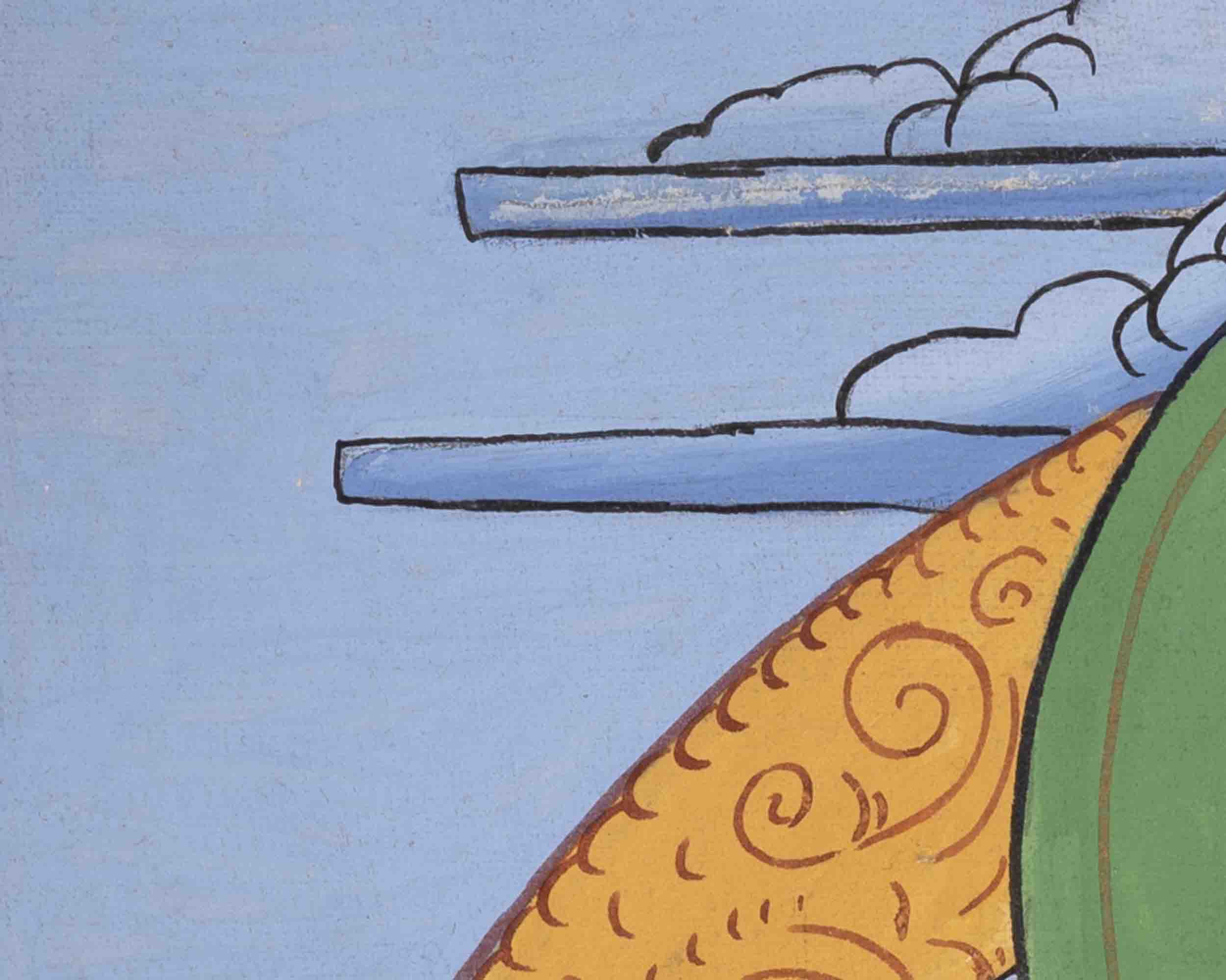 Vintage Shakyamuni Buddha Thangka | Original Tibetan Buddhist Art