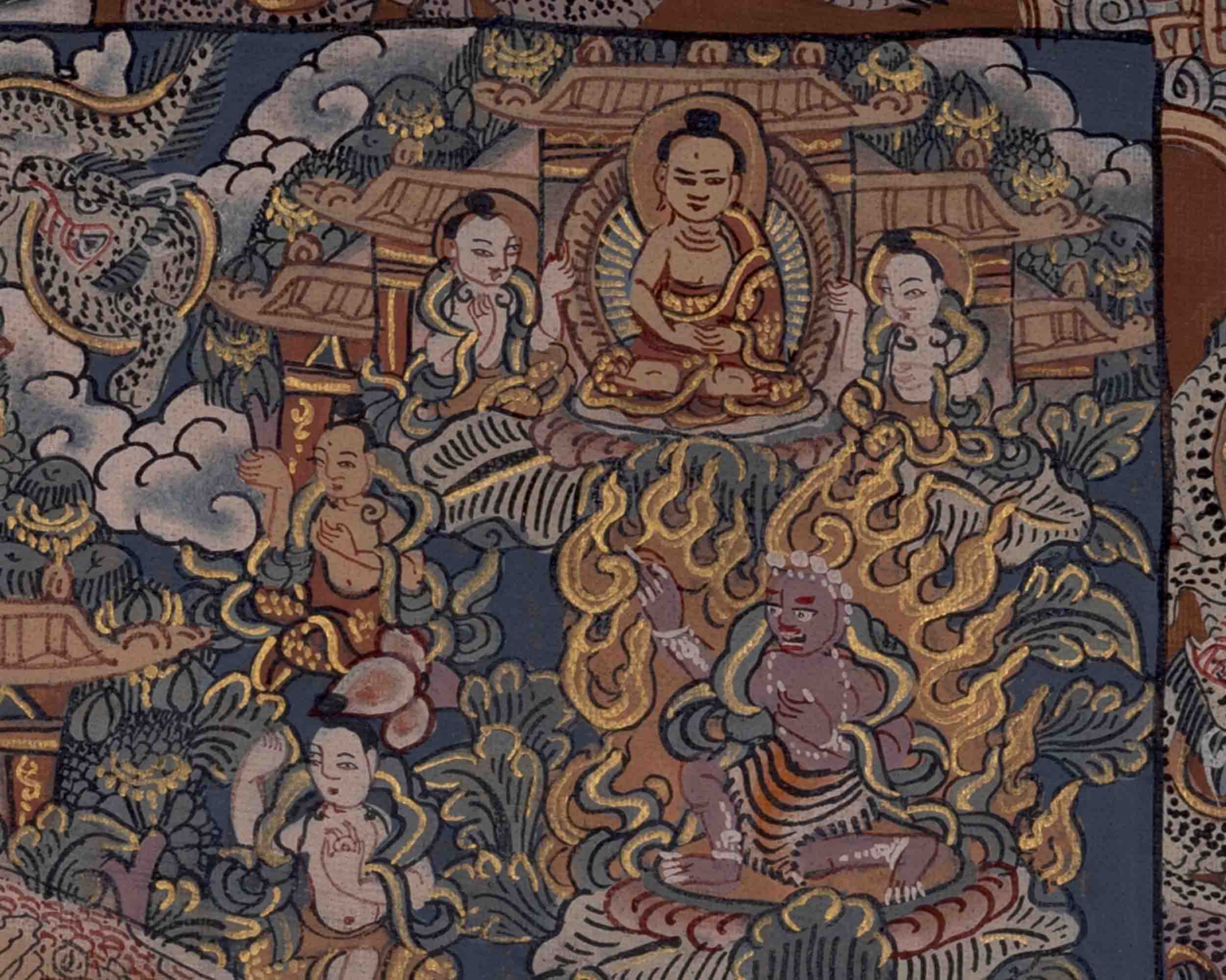 Heruka Mandala Art | Traditional Tibetan Thangka Art | Wall Decors