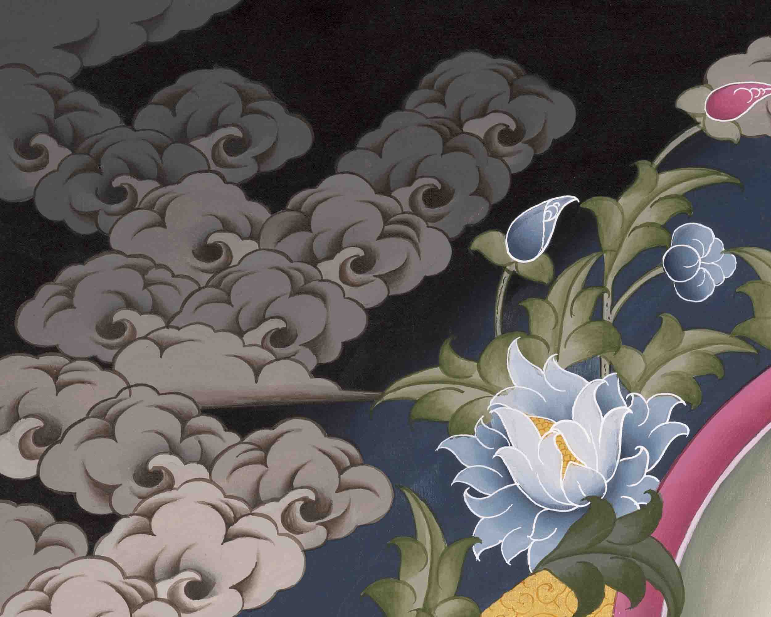 Chenresig Thangka | Avalokiteshvara | Handpainted Religious Art
