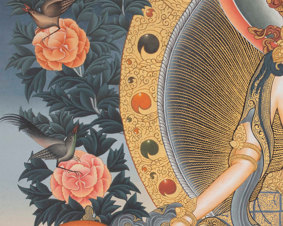White Tara Thanka | Female Bodhisattva Thangka