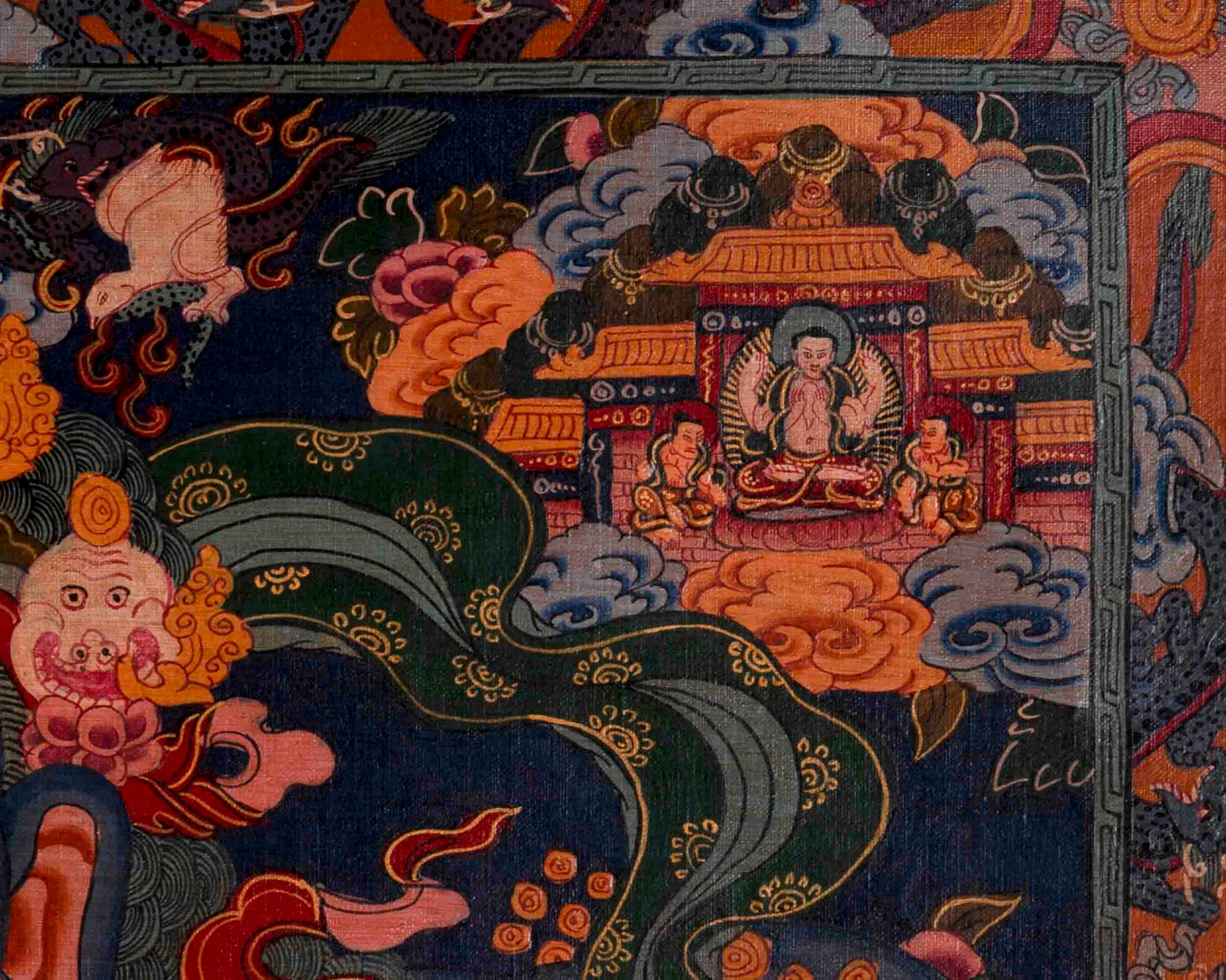 Wheel of Life Thangka | Traditional Tibetan Painting | Wall Decors