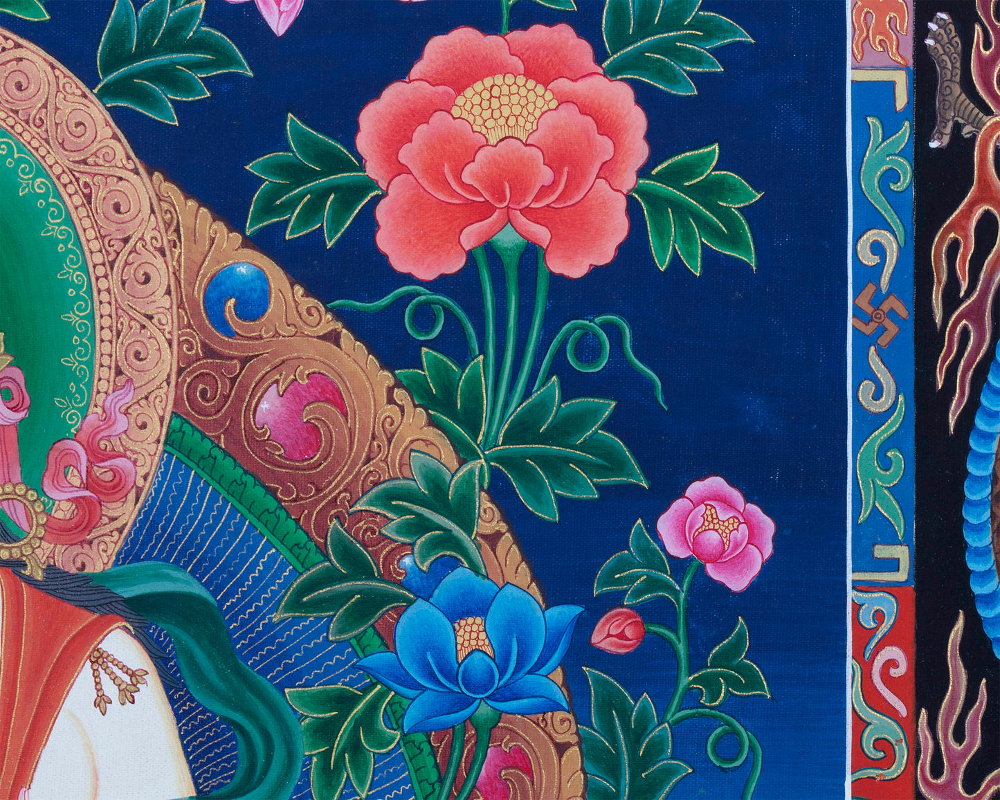 Tibetan Green Tara | Newari Paubha Art of Mother Tara