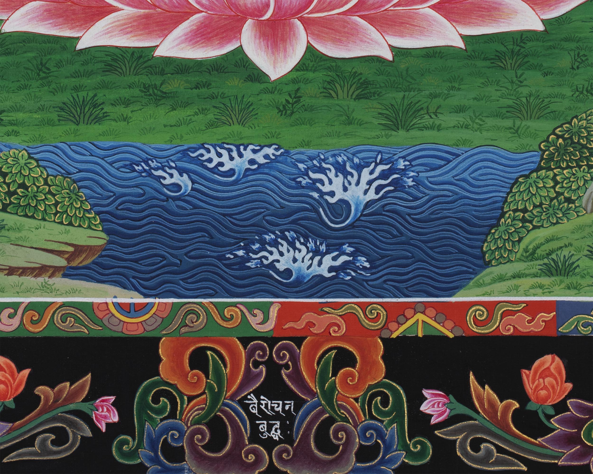 Vairochana Buddha | Thangka Print | Wall Decors