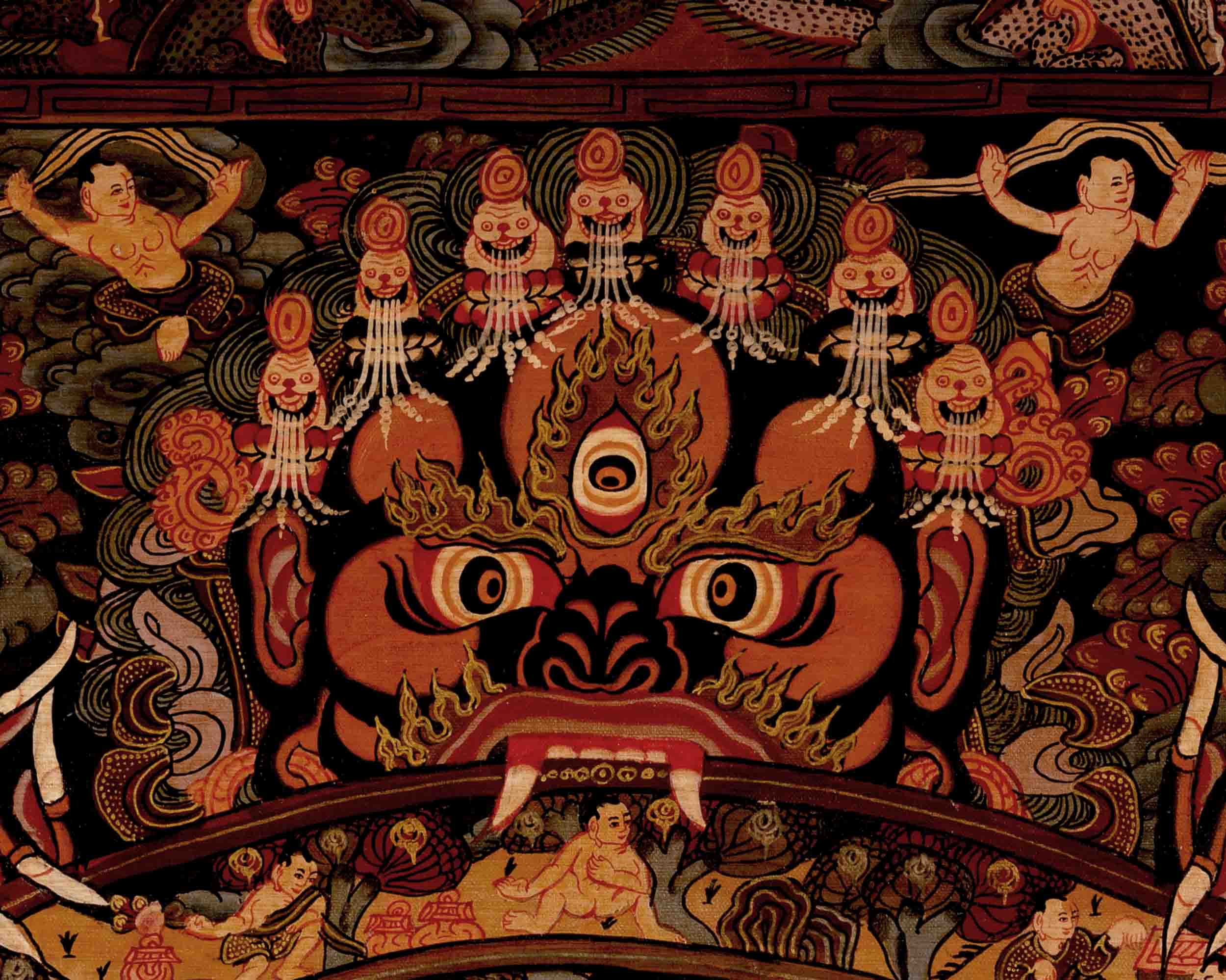 Traditional Wheel of Life Thangka | Religious Artwork | Wall Decors