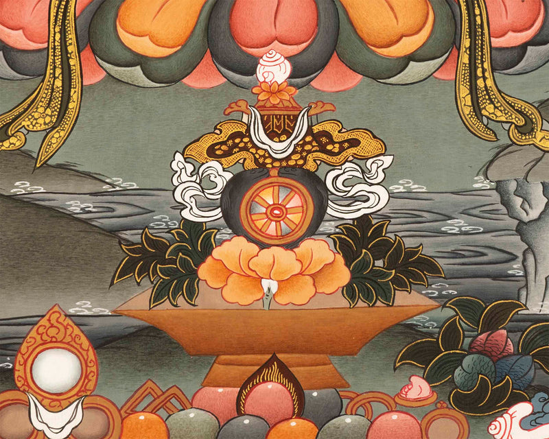 HandPainted Manjushree Thangka | Buddhist Art