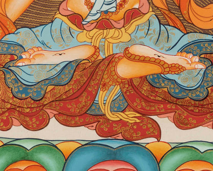 Quality White Tara Thangka | Traditional Buddhist Wall Hanging