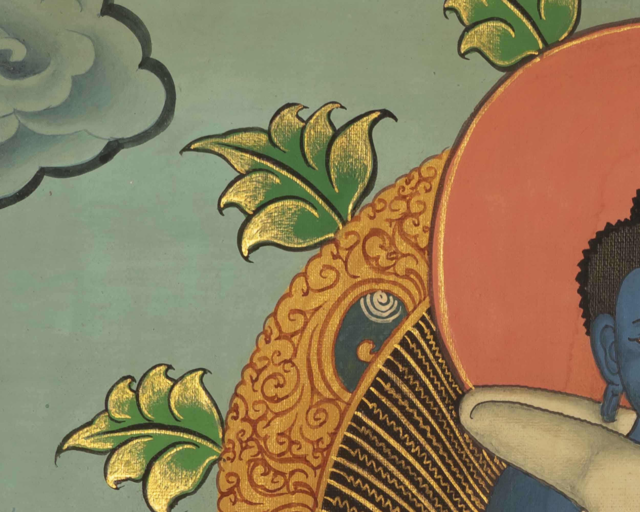 Samantabhadra Yab Yum Buddha | Small Size Original Hand-Painted Thangka
