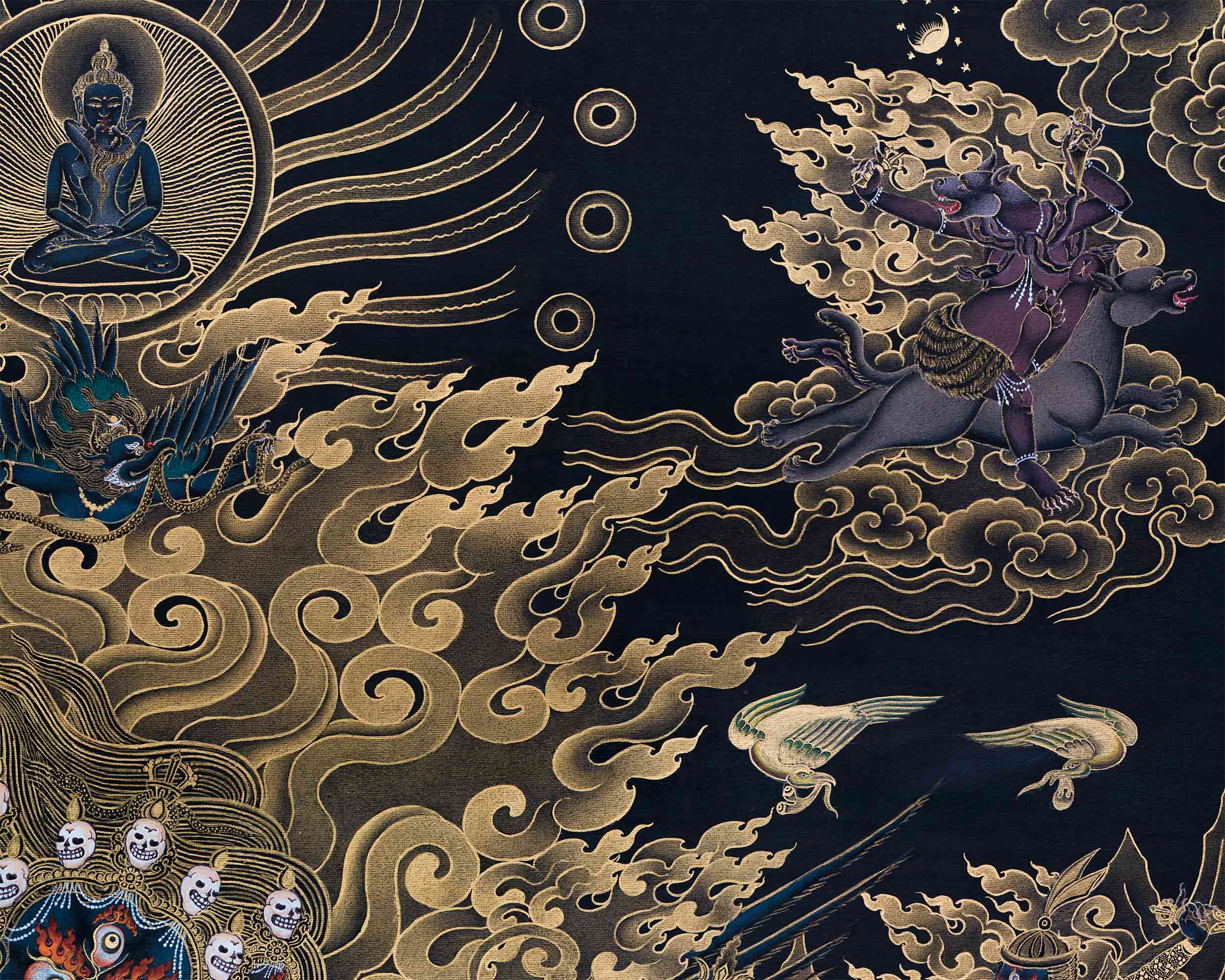 High Quality Vajrakilaya Consort Thangka Print | Giclee Print for Spiritual Growth
