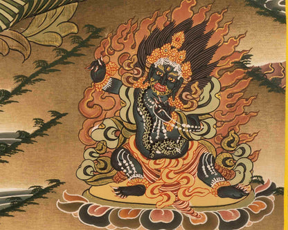 Manjushree Thangka Art | Tibetan Buddhist Bodhisattva