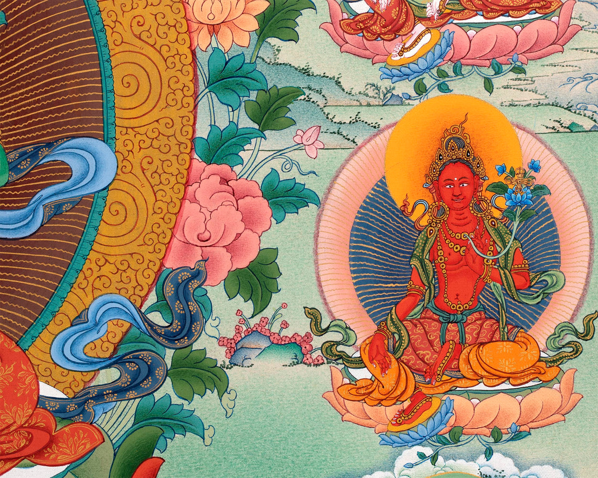 21 Tara Print | Twenty-One Tara Thangka of the Chandragomin Tradition