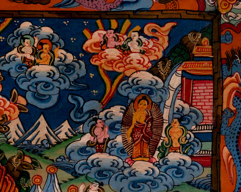 Religious Buddha Life Story | Wall Decors | Buddhist Thangka