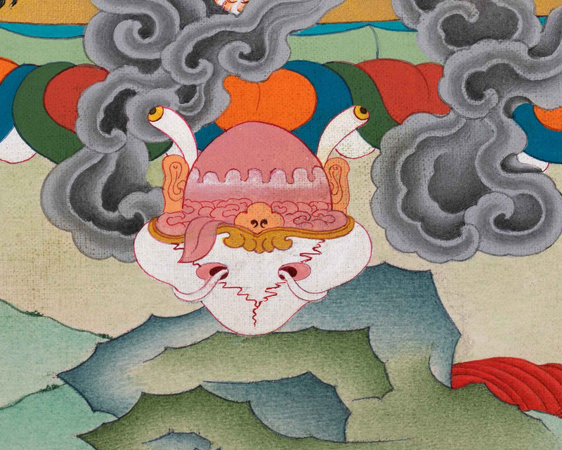 Dorje Drolo Thangka | Padmasambhava's Wrathful Manifestation Painting