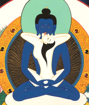 Yab Yum Buddha | Samantabhadra Thangka | Wall Hanging Decoration