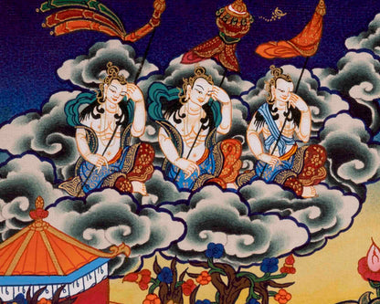 Bodhisattva Avalokiteshvara Chenresig | Tibetan Thangka | Wall Decors