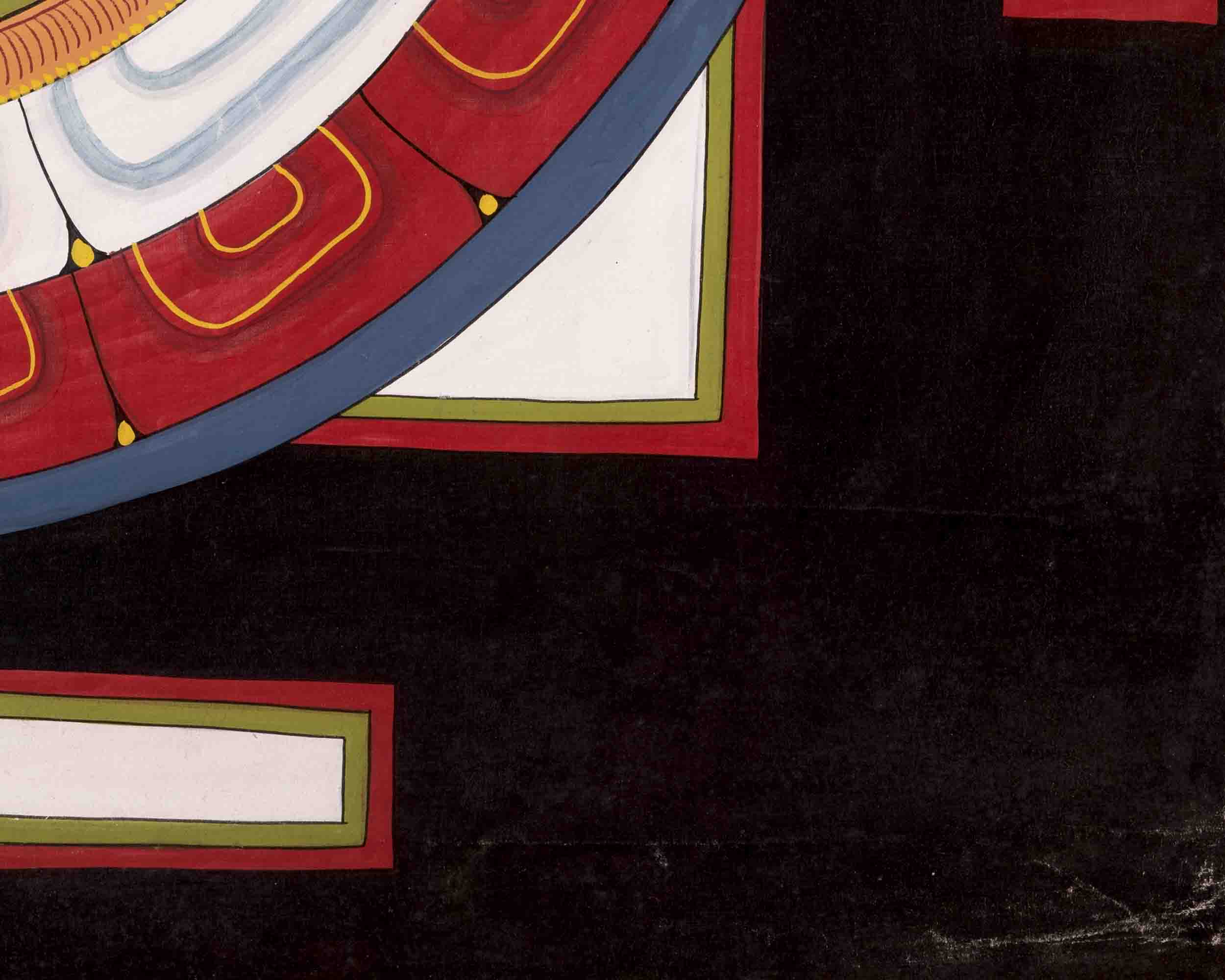 Shree Yantra Mandala Thangka | Vintage Traditional Art | Wall Decors