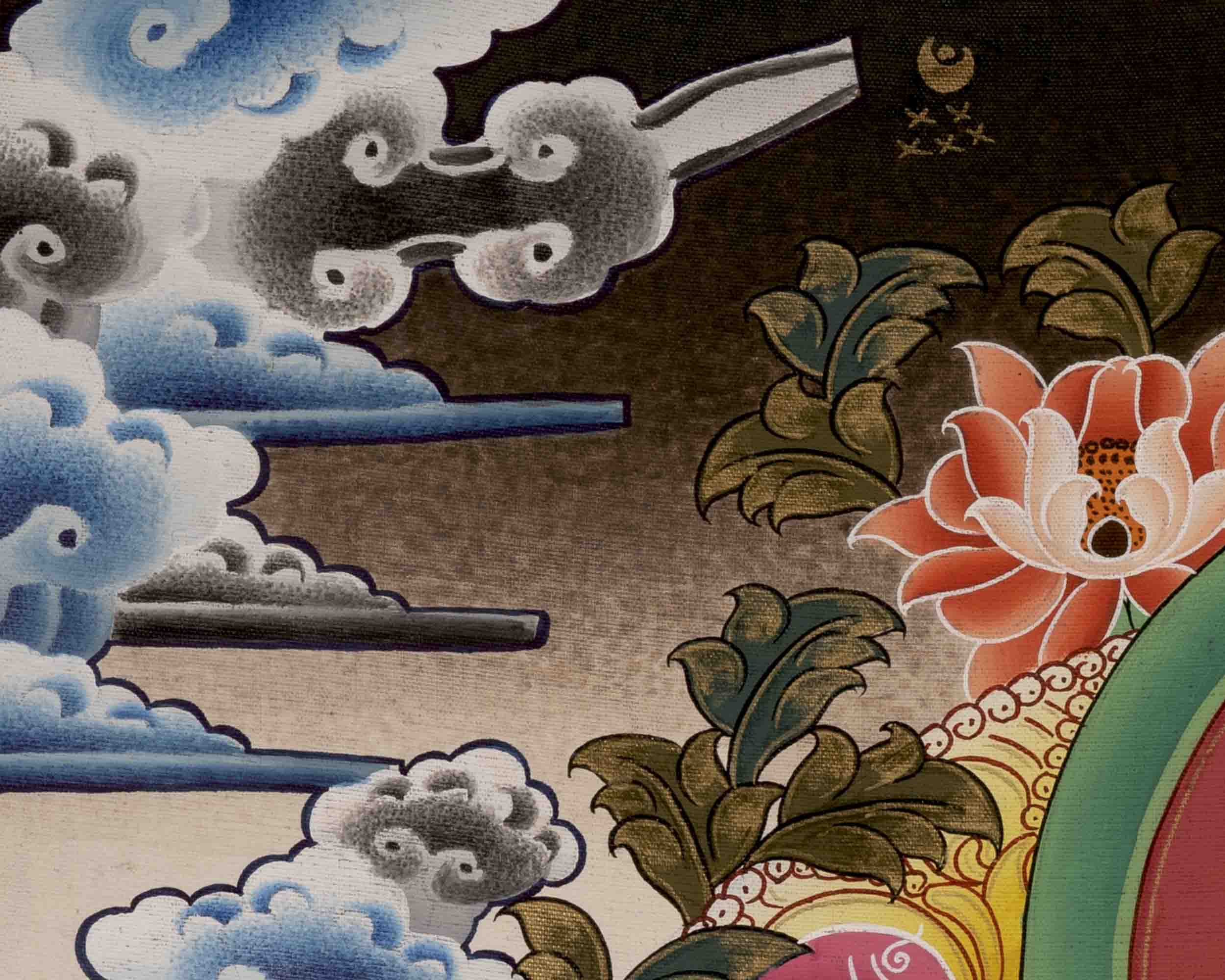 Buddha Samantabhadra Thangka | Traditional Painting | Wall Decors